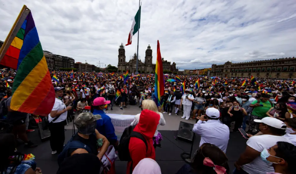 En la edición 43 del evento mexicano, tanto la comunidad LGTBIQ+ como el resto de la ciudadanía se sumaron. Foto: EFE En la edición 43 del evento mexicano, tanto la comunidad LGTBIQ+ como el resto de la ciudadanía se sumaron. Foto: EFE