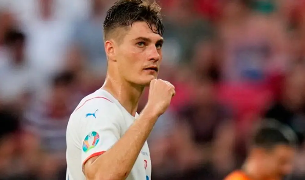 Patrick Schick anotó en el triunfo de República Checa sobre Países Bajos por los octavos de final de la Eurocopa 2021. Foto: AFP