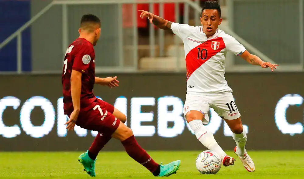 Perú y Venezuela se miden en la última fecha del grupo B de la Copa América 2021. Foto: EFE Perú y Venezuela se miden en la última fecha del grupo B de la Copa América 2021. Foto: EFE