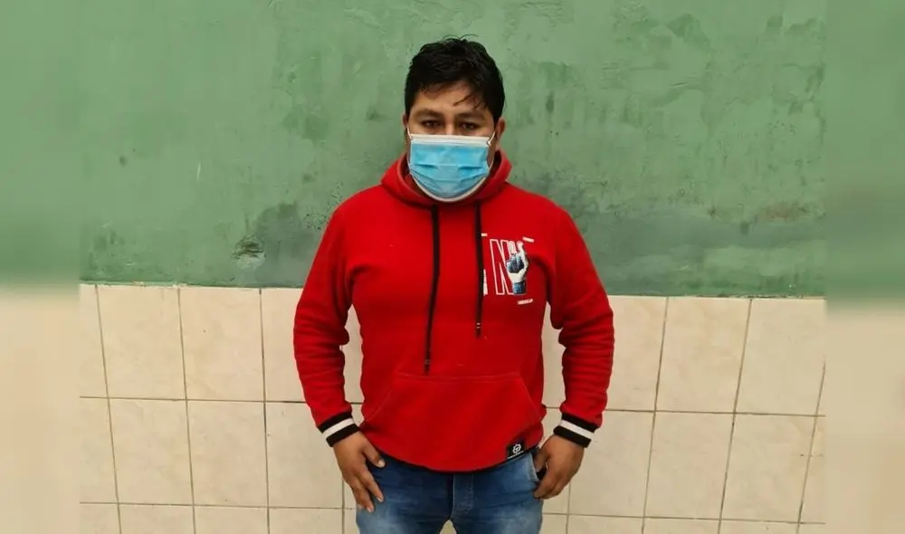 El detenido fue puesto a disposición del Departamento de Investigación Criminal de Virú. Foto: PNP