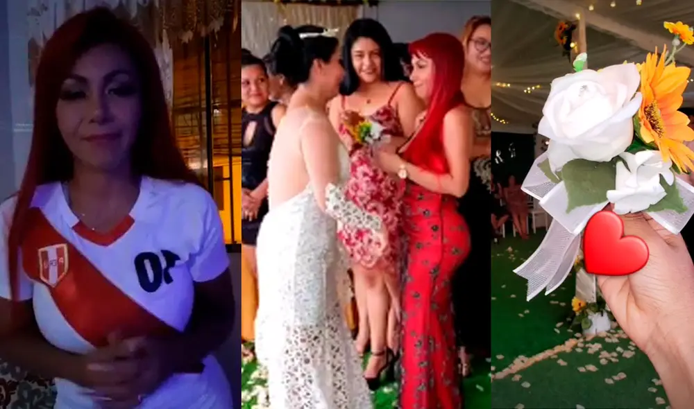 La vedette Deysi Araujo recibió el bouquet de manos de la novia. Foto: Deysi Araujo / Instagram