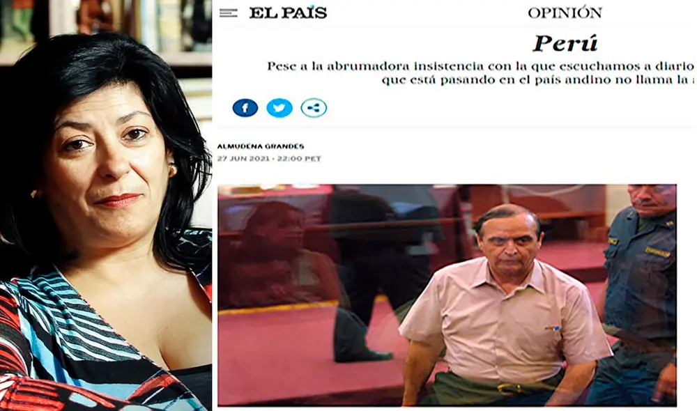 "Keiko, siendo presidenta, esquivaría una condena por corrupción que hasta sus partidarios dan por segura", apuntó Almudena Grandes. Foto: composición de LR/Difusión/Captura de El País "Keiko, siendo presidenta, esquivaría una condena por corrupción que hasta sus partidarios dan por segura", apuntó Almudena Grandes. Foto: composición de LR/Difusión/Captura de El País