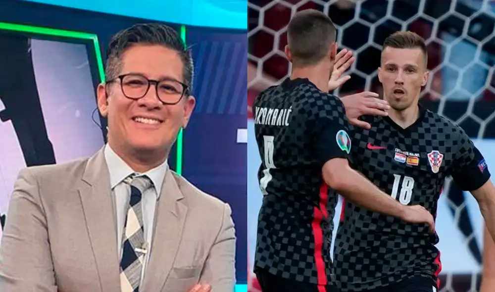 Erick Osores expresó su admiración hacia el delantero de Croacia que puso en aprieto s España. Foto: composición La República