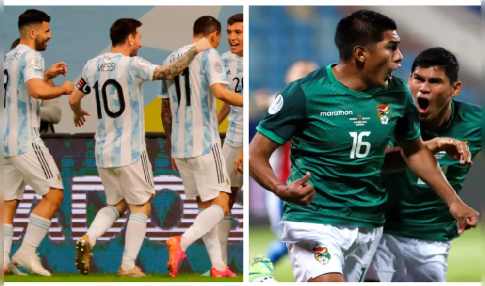 Este lunes 28 de junio, la fecha 5 del grupo A por la Copa América estará a cargo de Bolivia vs. Argentina. Foto: composición EFE Este lunes 28 de junio, la fecha 5 del grupo A por la Copa América estará a cargo de Bolivia vs. Argentina. Foto: composición EFE