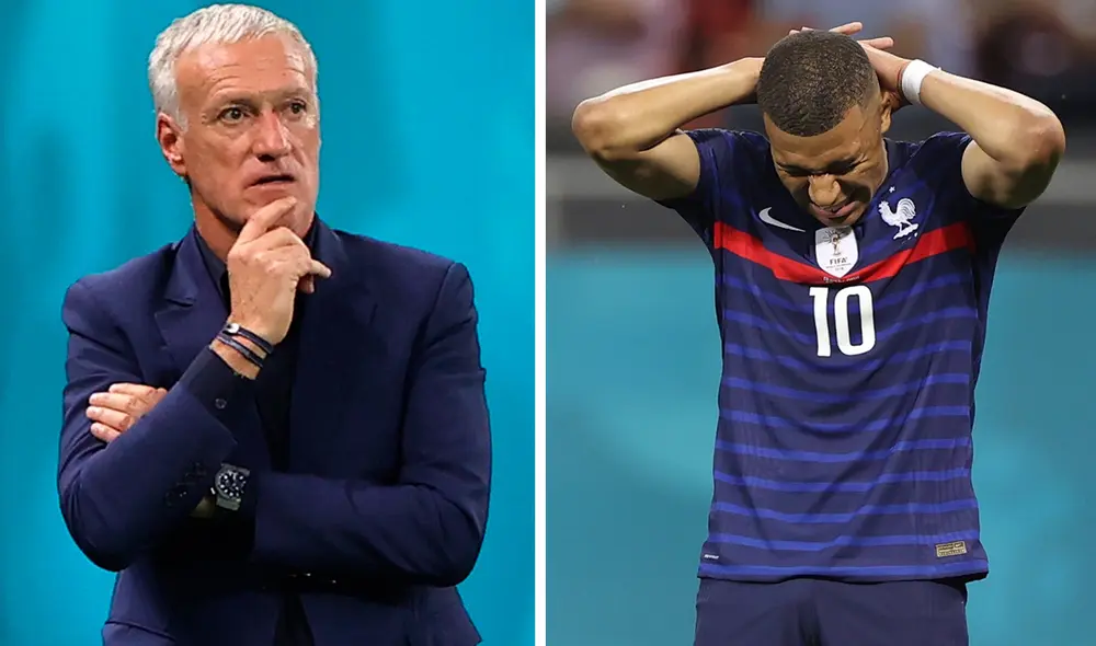 Deschamps evitó cargar la responsabilidad de la eliminación a Mbappé. Foto: composición/EFE Deschamps evitó cargar la responsabilidad de la eliminación a Mbappé. Foto: composición/EFE