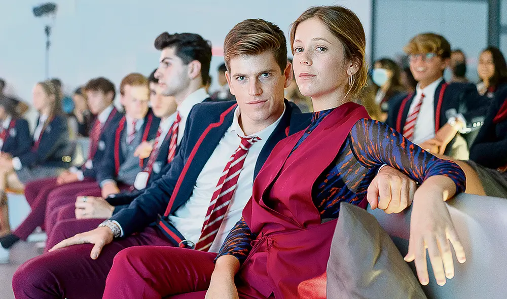 Personajes. Bernardeau como ‘Guzmán’ y Amorós como ‘Cayetana’. Foto: difusión