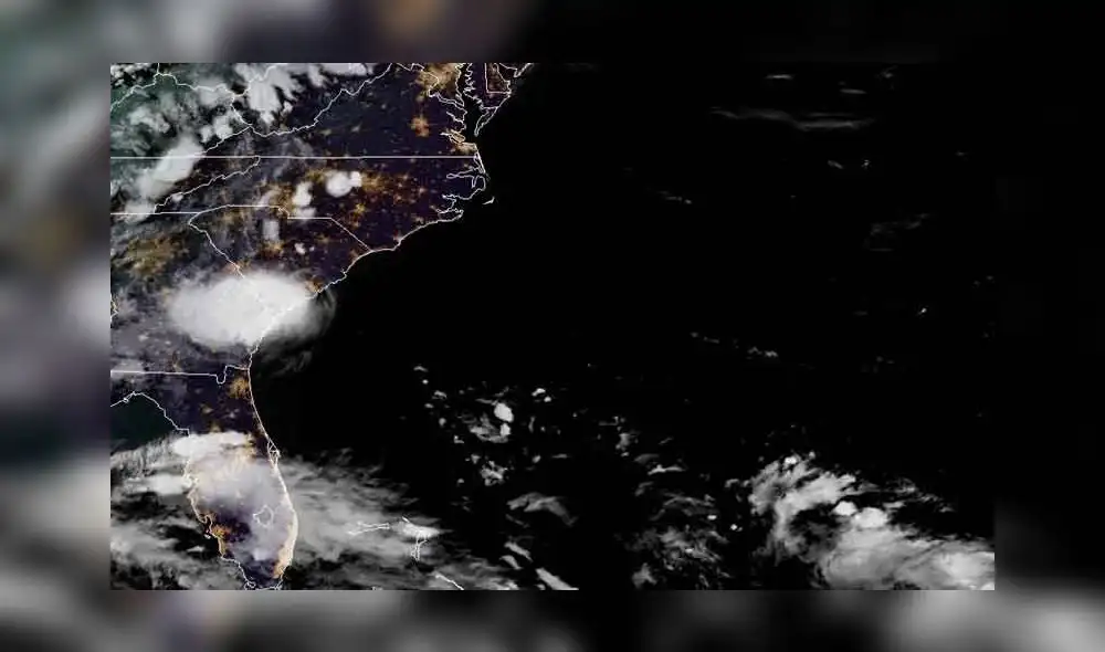 El ojo de la tormenta tropical Danny tocó tierra justo al norte de Hilton Head, en las isla Pritchards, en Carolina del Sur. Foto: EFE / NHC El ojo de la tormenta tropical Danny tocó tierra justo al norte de Hilton Head, en las isla Pritchards, en Carolina del Sur. Foto: EFE / NHC