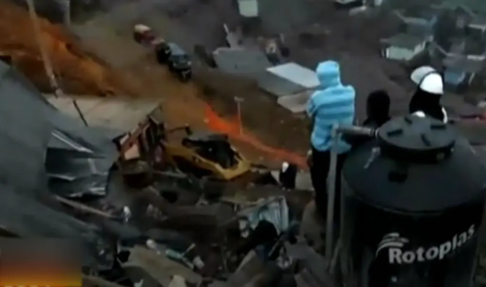 Personas serán puestas en casas temporales hasta que la empresa repare los daños. Foto: captura de América