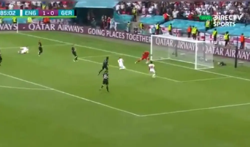 Harry Kane sumó su primera anotación en la Eurocopa 2021. Foto: captura/DirecTV Sports Harry Kane sumó su primera anotación en la Eurocopa 2021. Foto: captura/DirecTV Sports