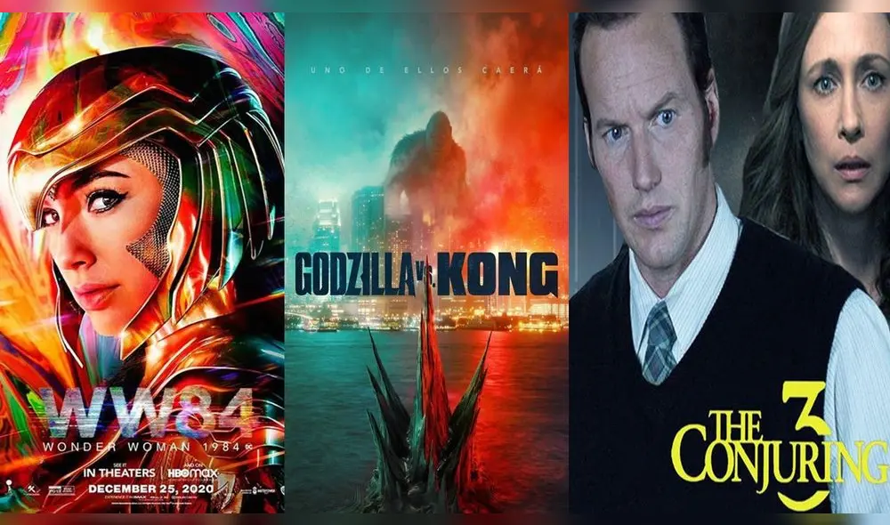 Godzilla vs. Kong y El conjuro 3 son solo algunos de los títulos que formarán parte de HBO Max. Foto: composición/Warner Bros