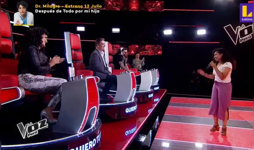 La participante quien radica en el Perú desde hace tres años sorprendió a los jurados. Foto: Captura / Latina