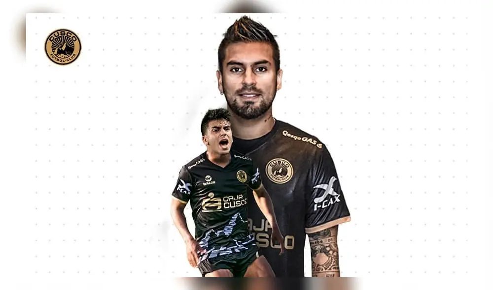 Víctor Cedrón luce su nueva camiseta. Foto: Cusco F.C.