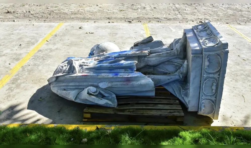 "Es importante encontrar la cabeza de la estatua, que es una de las partes formales más importantes de una escultura", opinó el arquitecto Salim Lefranc. Foto: El Heraldo