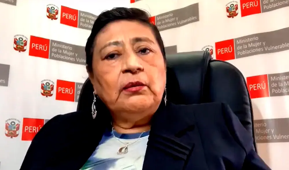 Silvia Loli Espinoza preside el Ministerio de la Mujer. Foto: captura de Andina