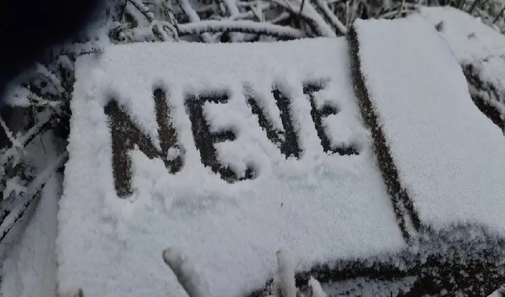Las lluvias heladas y la nevada se han registrado durante los últimos tres días al sur de Brasil. Foto: Mycchel Legnaghi/São Joaquim Online