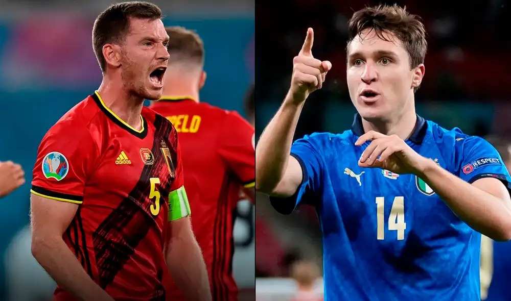 Italia y Bélgica se medirán por cuartos de final de la Eurocopa. Foto: composición/Twitter Italia y Bélgica se medirán por cuartos de final de la Eurocopa. Foto: composición/Twitter
