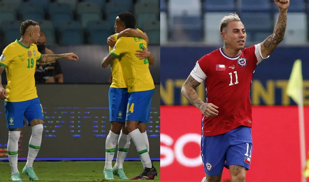 Brasil vs Chile decidirá quien pasa a las semifinales de la Copa América. Foto: composición AFP