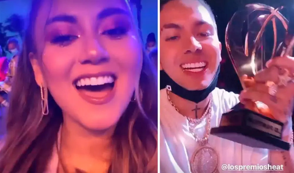 Amy Gutiérrez competía en los Premios Heat 2021 con Juan de Dios Pantoja, Katie Angel, Emilia Mernes, Juhn, Alejandro Santa María, Jay Menez, Mora y Kenia Os. Foto: Amy Gutiérrez / JD Pantoja / Instagram Amy Gutiérrez competía en los Premios Heat 2021 con Juan de Dios Pantoja, Katie Angel, Emilia Mernes, Juhn, Alejandro Santa María, Jay Menez, Mora y Kenia Os. Foto: Amy Gutiérrez / JD Pantoja / Instagram