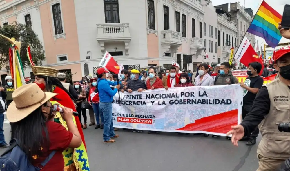 Spelucin se refirió también al presunto paro nacional que se convocaría para el 6 de julio, si Pedro Castillo no es proclamado presidente por el JNE. Foto: Sudaca Spelucin se refirió también al presunto paro nacional que se convocaría para el 6 de julio, si Pedro Castillo no es proclamado presidente por el JNE. Foto: Sudaca