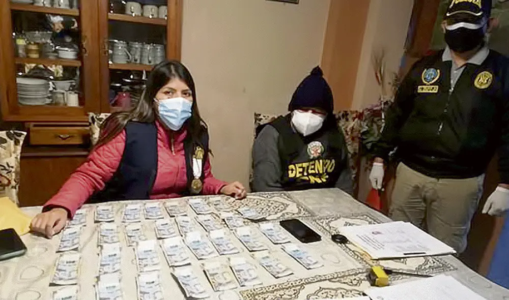 Efectivo. Fiscalía incautó cerca de un millón de soles en efectivo durante la detención preliminar, de algunos de los integrantes de la organización criminal. Foto: difusión