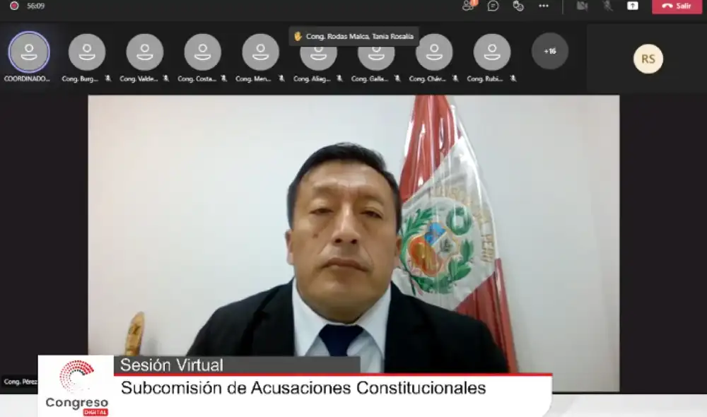 El congresista Carlos Pérez Ochoa es el presidente de la Subcomisión de Acusaciones Constitucionales. Foto: captura de pantalla El congresista Carlos Pérez Ochoa es el presidente de la Subcomisión de Acusaciones Constitucionales. Foto: captura de pantalla