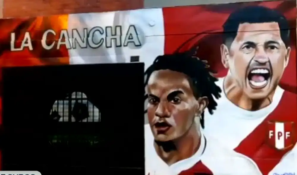 Mural en honor a la selección peruana. Foto: captura RPP Mural en honor a la selección peruana. Foto: captura RPP
