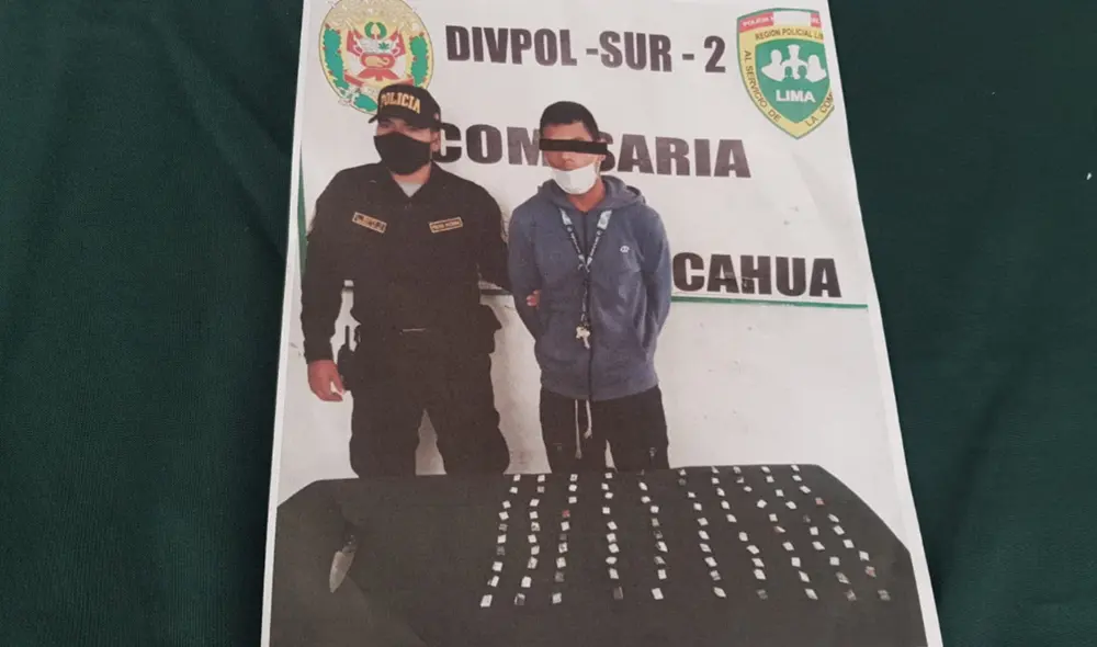 Al menor se le halló un arma blanca que habría sido utilizada para perpetrar el robo. Foto: PNP Al menor se le halló un arma blanca que habría sido utilizada para perpetrar el robo. Foto: PNP