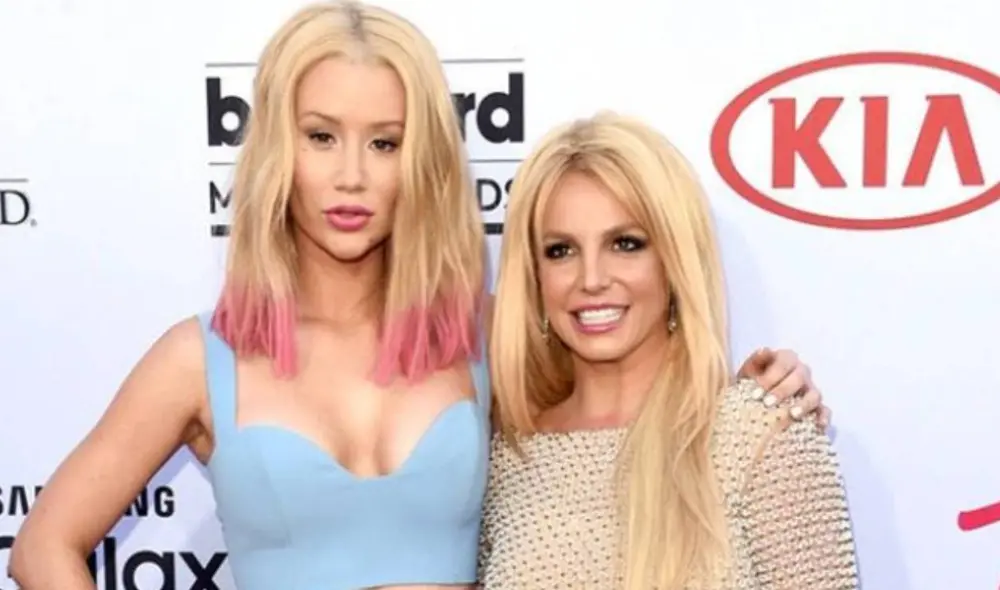 Britney Spears e Iggy Azalea trabajaron juntas en 2015. Foto: fans Iggy Azalea/Instagram