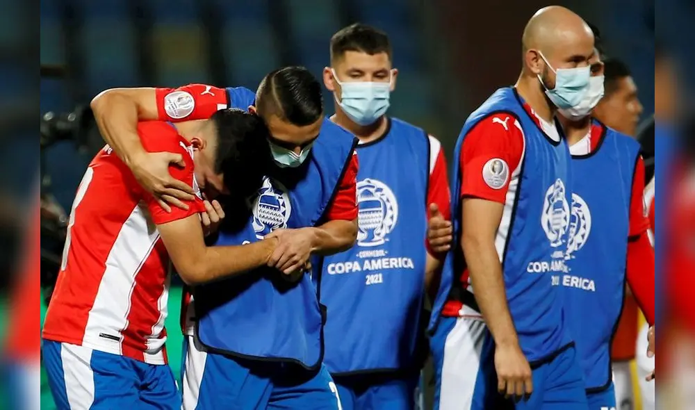 Paraguay falló tres tiros durante la tanda de penales. Foto: EFE/ Alberto Valdes Paraguay falló tres tiros durante la tanda de penales. Foto: EFE/ Alberto Valdes