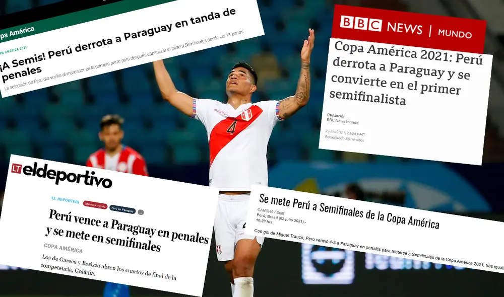 El reñido duelo fue destacado por la prensa mundial en medios como BBC News y ESPN. Foto: composición / EFE / BBC / ElDeportivo / TUDN El reñido duelo fue destacado por la prensa mundial en medios como BBC News y ESPN. Foto: composición / EFE / BBC / ElDeportivo / TUDN