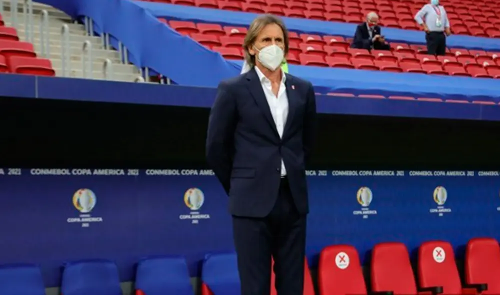 Ricardo Gareca habló tras clasificar para las semifinales de Copa América 2021. Foto: AFP