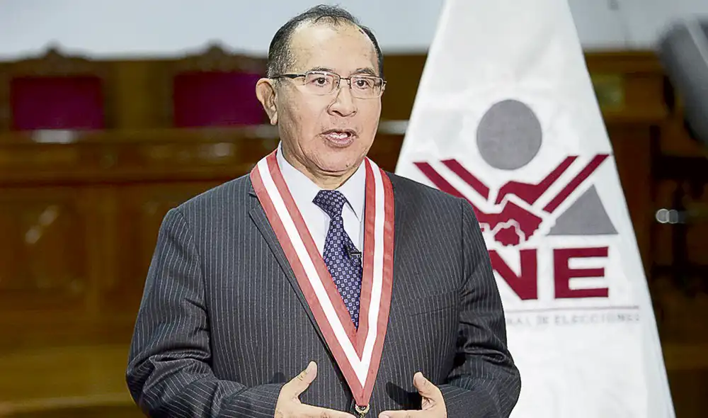 Jurado. Víctor Ticona Postigo fue destituido por actos cometidos cuanto era presidente del Jurado Nacional de Elecciones. Foto: JNE