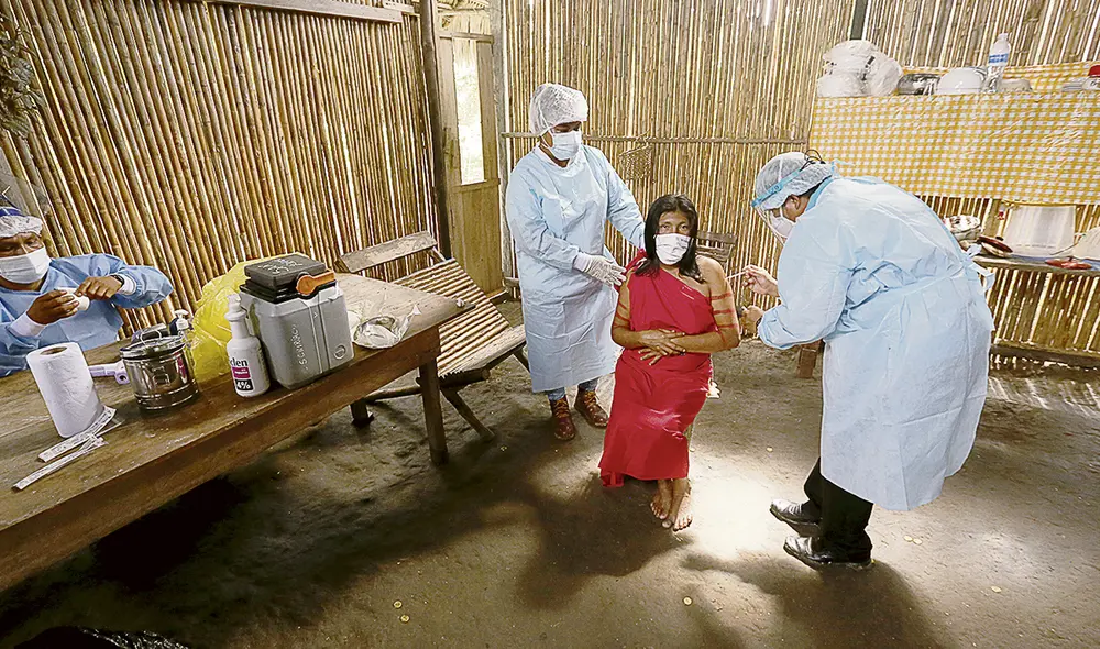 Paso lento. Las regiones más alejadas tienen menor avance en el proceso de vacunación. Foto: Minsa Paso lento. Las regiones más alejadas tienen menor avance en el proceso de vacunación. Foto: Minsa