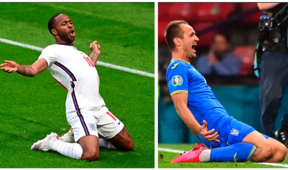 Inglaterra vs. Ucrania se enfrentan por el pase a la siguiente fase de la Eurocopa 2021 en un duelo histórico para ambas selecciones. Foto: composición/EFE