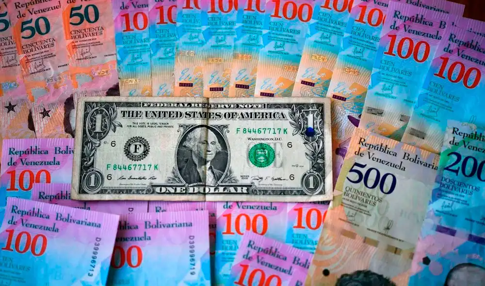 El precio del dólar en Venezuela, según DolarToday. Foto: AFP El precio del dólar en Venezuela, según DolarToday. Foto: AFP
