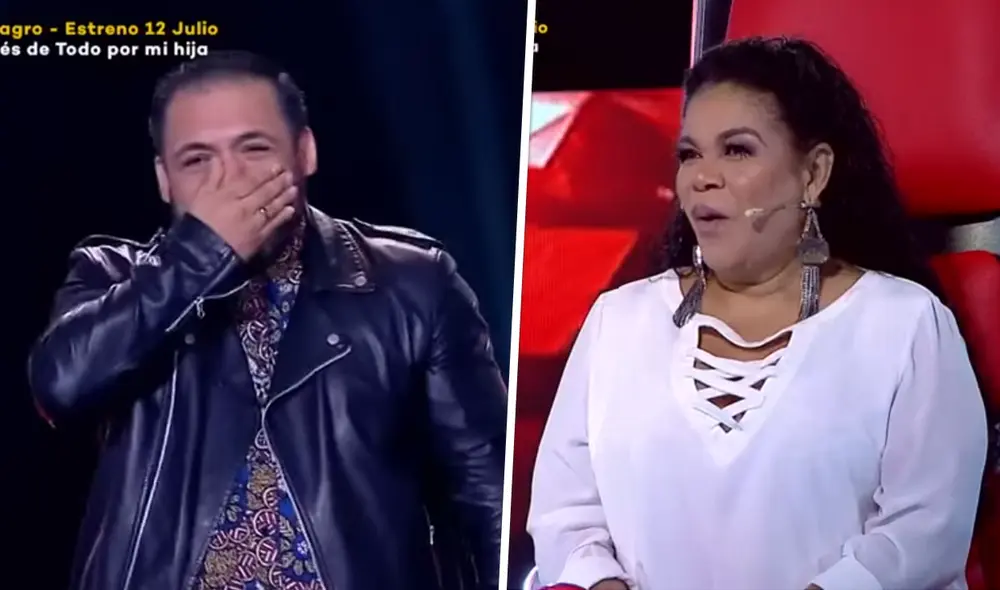 Julio Cornejo vive emotivo momento con Eva Ayllón en La voz Perú. Foto: captura de Latina Julio Cornejo vive emotivo momento con Eva Ayllón en La voz Perú. Foto: captura de Latina