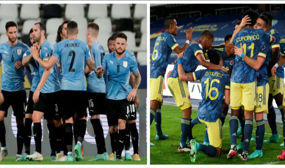 Uruguay vs. Colombia se baten a duelo por el pase a semifinales en la Copa América. Foto: EFE