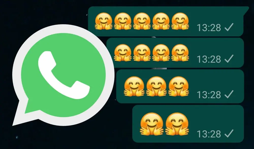 El emoticón de la ‘carita abrazada’ es representado con una cara amarilla. Foto: composición LR