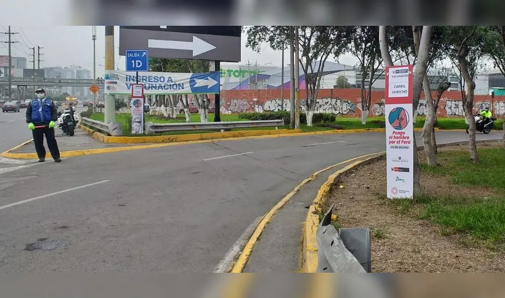 Vacunacar de Jockey Plaza no informa a los peatones. Foto: Defensoría del Pueblo