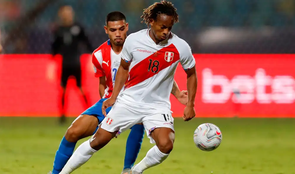André Carrillo lleva dos goles con Perú en esta Copa América. Foto: EFE André Carrillo lleva dos goles con Perú en esta Copa América. Foto: EFE