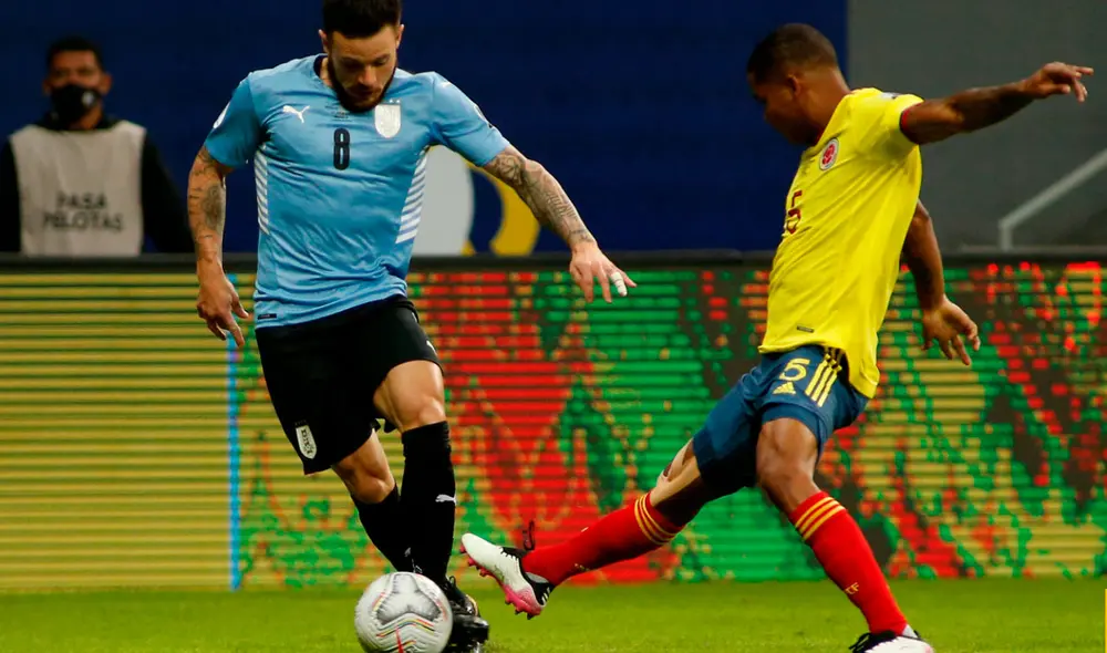Colombia y Uruguay se miden por el pase a semifinales de la Copa América 2021. Foto: EFE