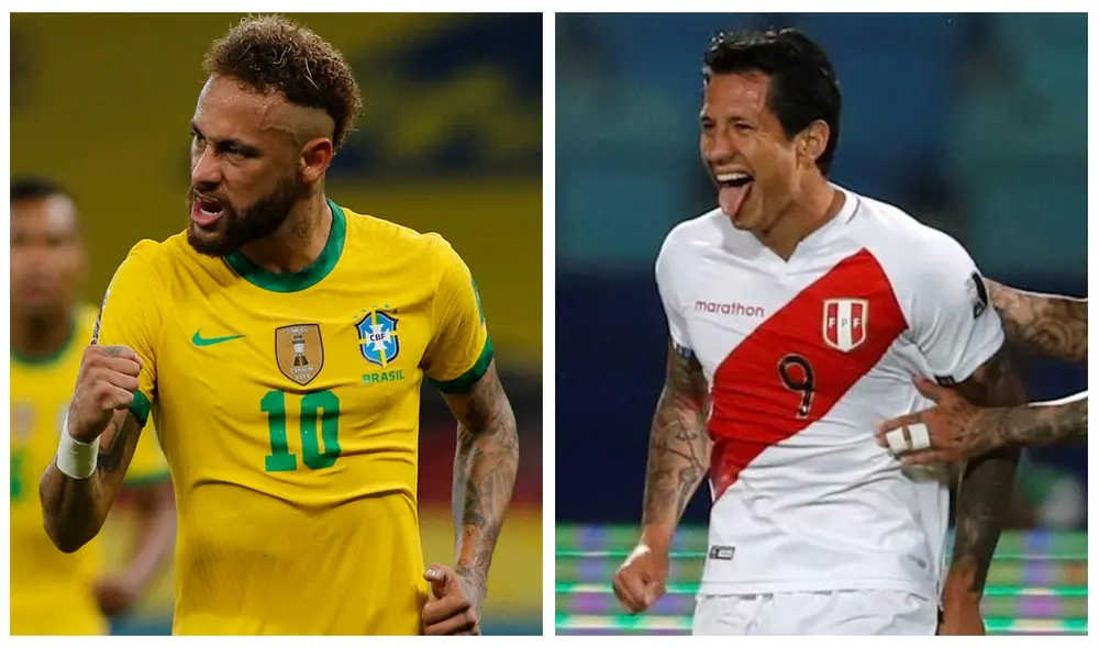 Perú vs. Brasil se disputan su pase a la final de la Copa América 2021. Foto: Composición/EFE.