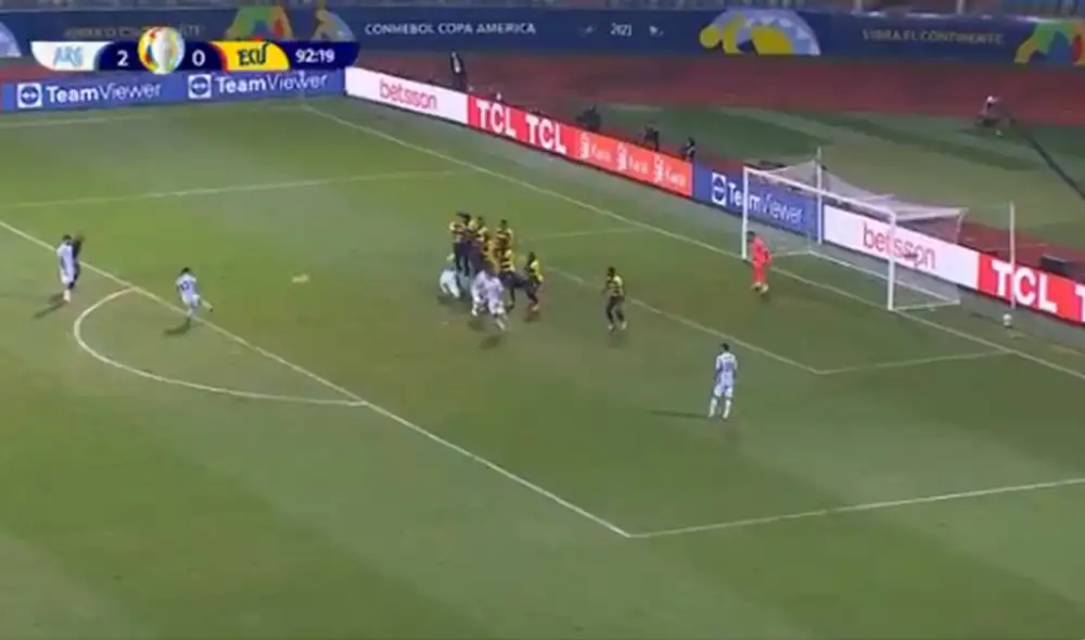 Lionel Messi lleva cuatro goles en esta Copa América. Foto: captura de video/TV Pública
