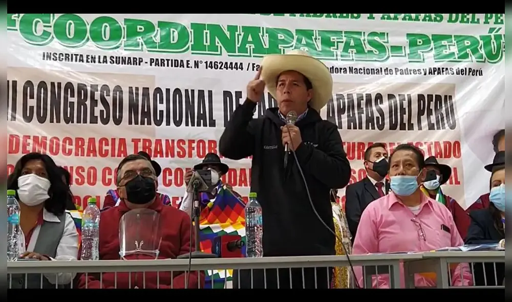 Castillo afirmó que en su eventual gestión no habría "repartijas". Foto: Facebook/Pedro Castillo Castillo afirmó que en su eventual gestión no habría "repartijas". Foto: Facebook/Pedro Castillo