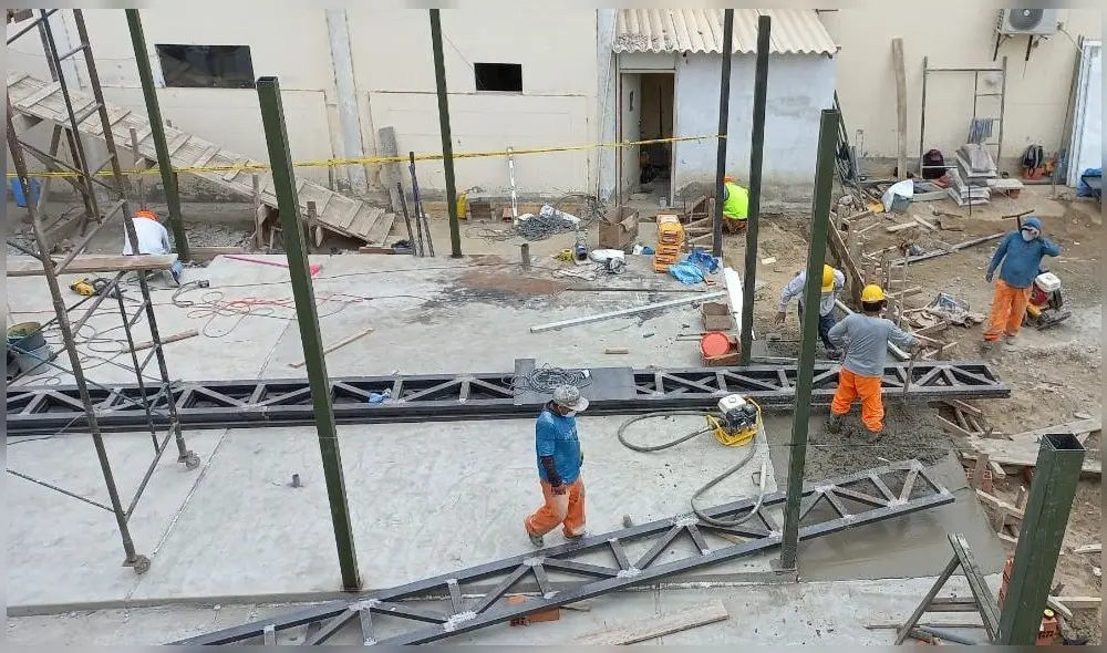 El Gobierno Regional indicó que prevén, para fines del mes de julio, culminar con la obra. Foto: Gore Piura