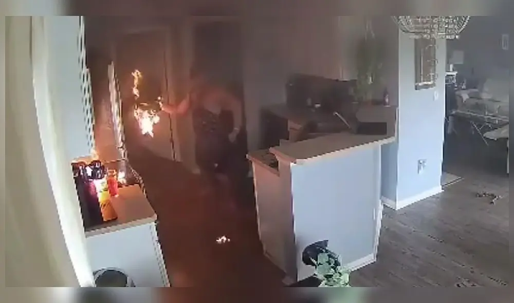 Daniel Patrick Jermyn contó que acababa de cocinar el almuerzo y se estaba preparando para salir cuando inició el incendio. Foto: captura de YouTube Daniel Patrick Jermyn contó que acababa de cocinar el almuerzo y se estaba preparando para salir cuando inició el incendio. Foto: captura de YouTube