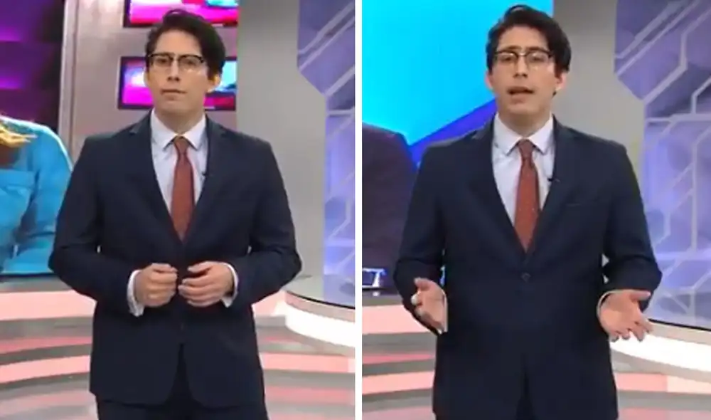 Sebastián Salazar condujo por primera vez el dominical Cuarto Poder. Foto: captura América