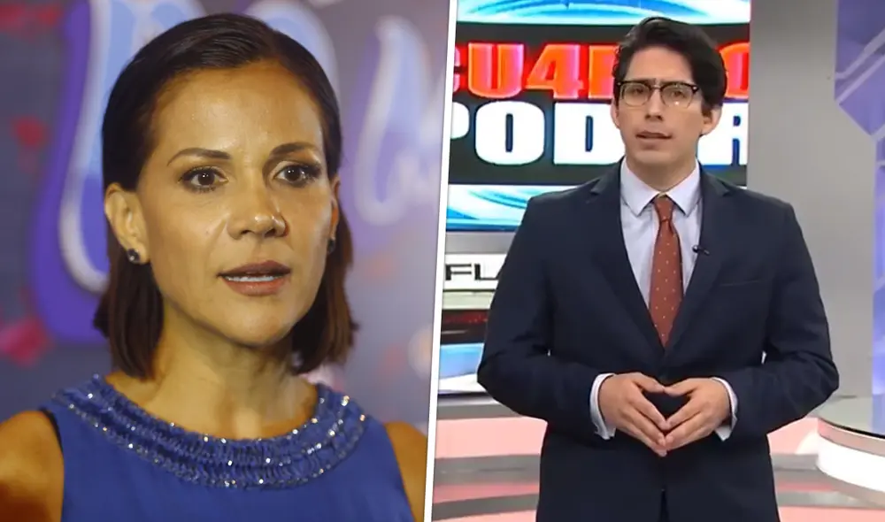 Mónica Sánchez opina sobre ingreso de Sebastián Salazar a Cuarto Poder. Foto: composición/ La República/ captura de América TV Mónica Sánchez opina sobre ingreso de Sebastián Salazar a Cuarto Poder. Foto: composición/ La República/ captura de América TV