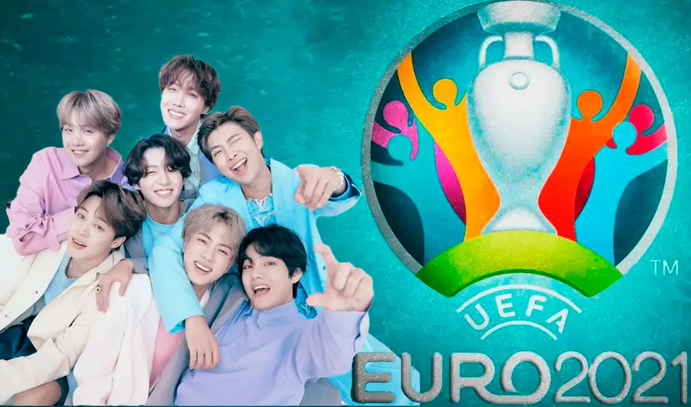 BTS será el primer artista coreano en sonar durante la final de una Eurocopa. Foto: composición LR / Euro /Big Hit