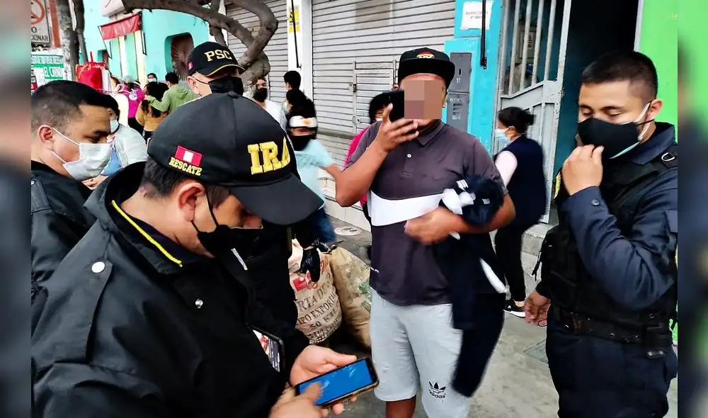 Delincuente fue atrapado en la esquina de la avenida España y la calle Sinchi Roca. Foto: Seguridad Ciudadana MPT Delincuente fue atrapado en la esquina de la avenida España y la calle Sinchi Roca. Foto: Seguridad Ciudadana MPT